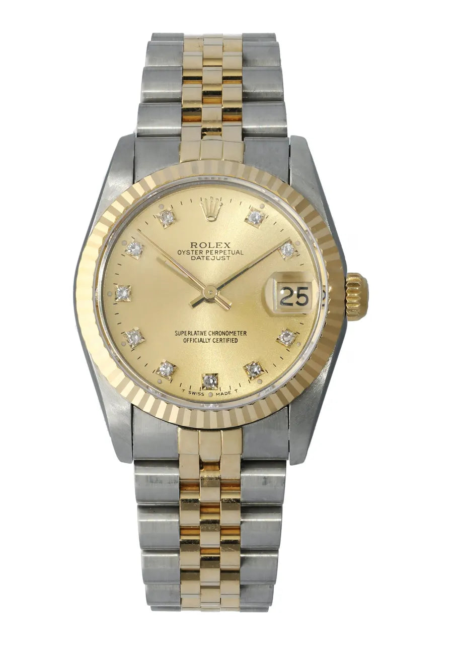 Rolex Gold Dial Diamond datejust