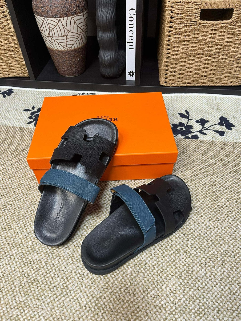 Hermès Kazimir Slide Sandals — side