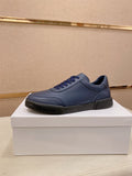 Dolce & Gabbana Navy Blue Low-Top Sneakers — hero
